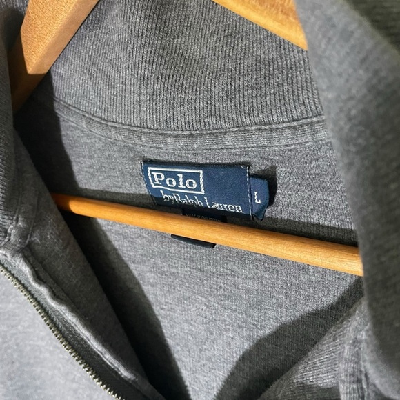 Polo by Ralph Lauren Charcoal Quarter-Zip Pullover - Picture 5 of 8